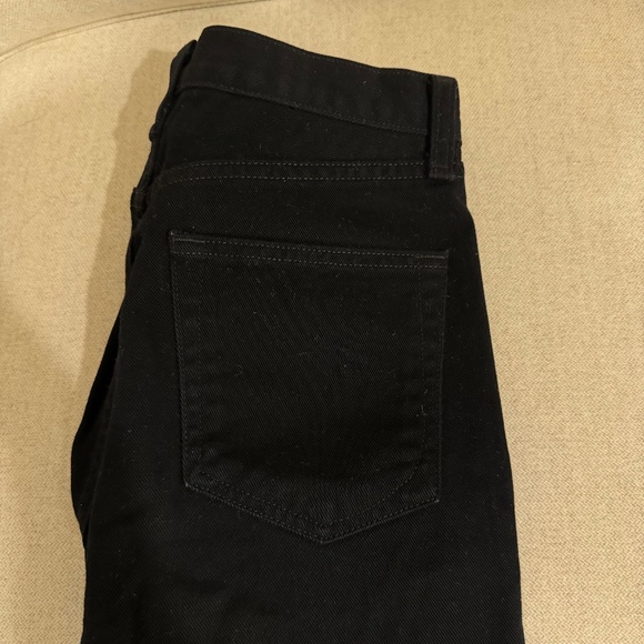 rag & bone Ankle Cropped Straight Leg Black Jeans - Picture 7 of 9